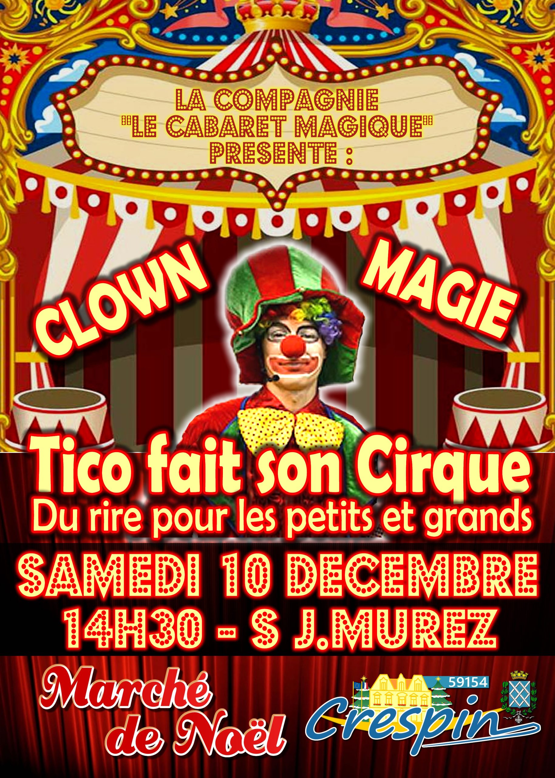 Affiche Tico fait son Cirque 2022